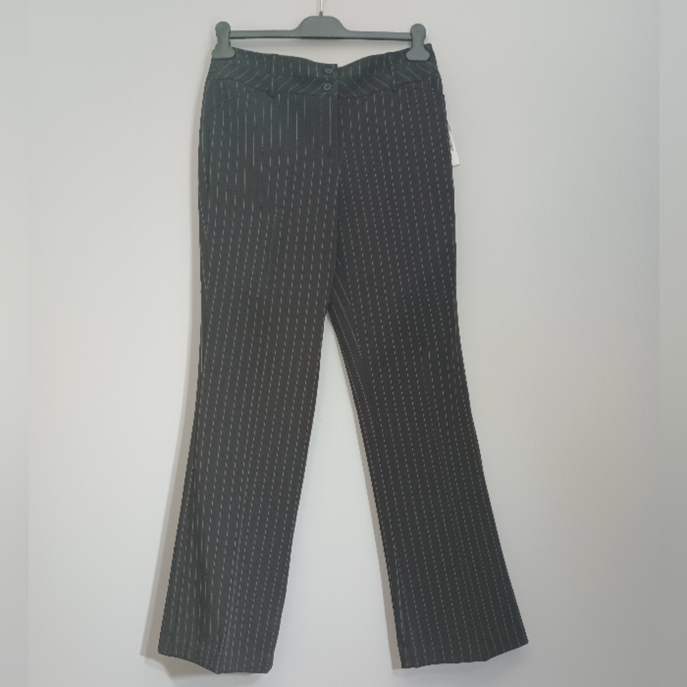 Studio 1940 Black Pinstripe Pants 6